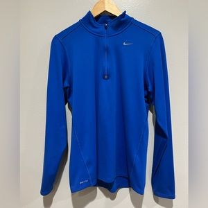 Nike quarter-zip blue with thumb holes SOLD